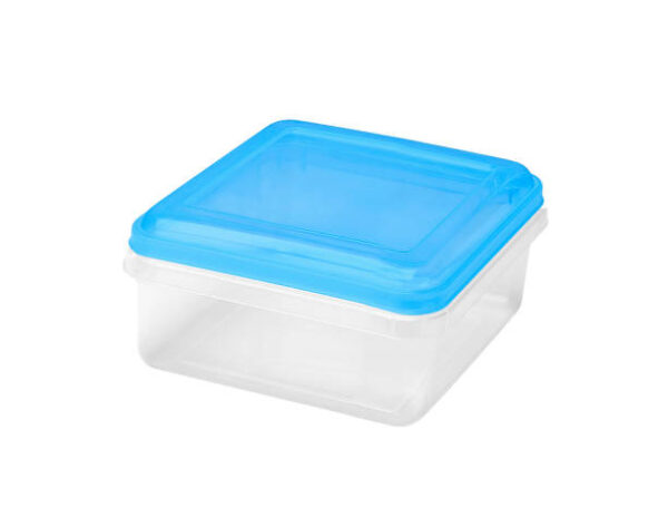 Plastic container for food isolated on white background